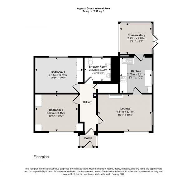 Floorplan for Fairhills Road, Irlam, M44