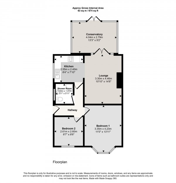Floorplan for Platts Drive, Irlam, M44