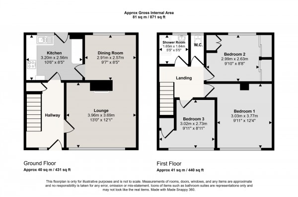 Floorplan for Hawk Road, Irlam, M44