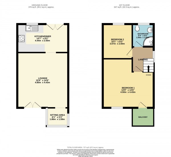 Floorplan for Riverside Avenue, Irlam, M44