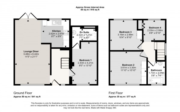 Floorplan for Boat Lane, Irlam, M44