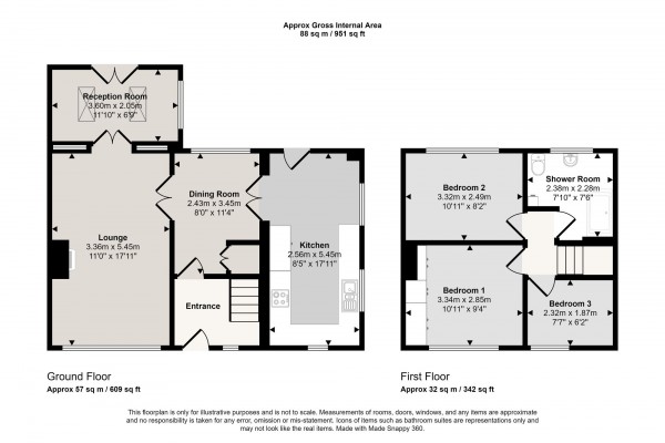 Floorplan for Caroline Street, Irlam, M44