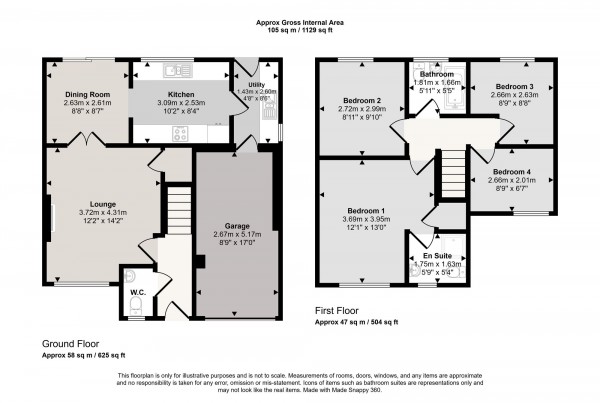 Floorplan for Howley Close, Irlam, M44