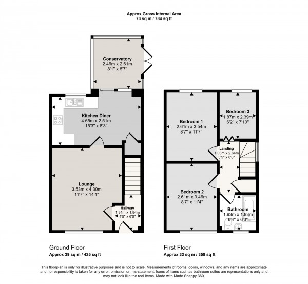 Floorplan for Pasturegreen Way, Irlam, M44