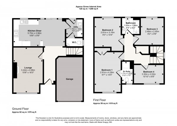 Floorplan for Daneshill Lane, Cadishead, M44