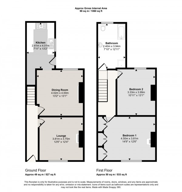 Floorplan for Bridgewater Road, Worsley, M28