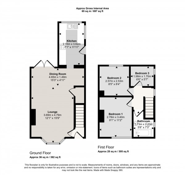 Floorplan for Kenmore Grove, Cadishead, M44