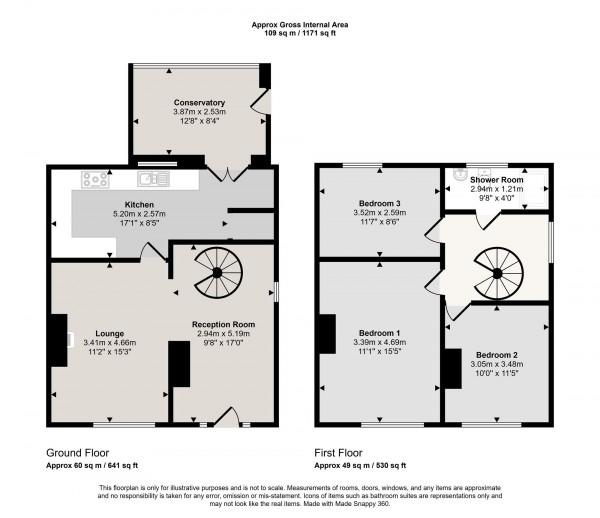 Floorplan for Allenby Road, Cadishead, M44