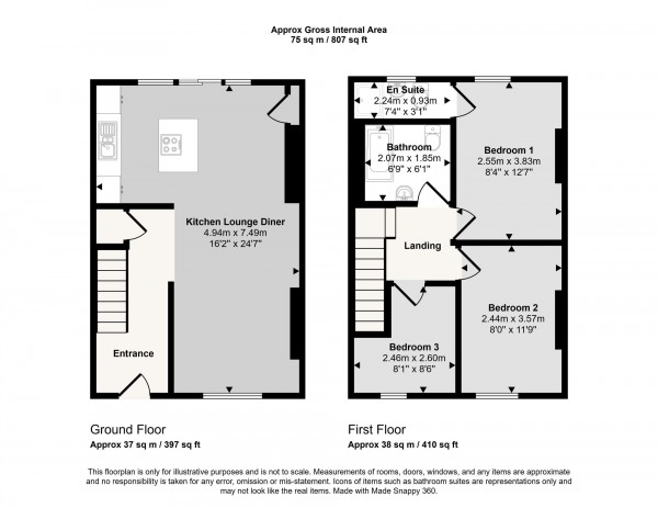 Floorplan for Caroline Street, Irlam, M44