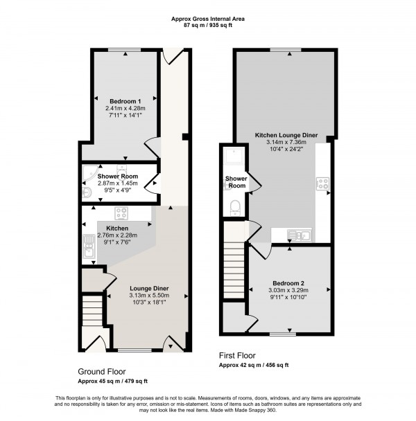Floorplan for Liverpool Road, Eccles, M30