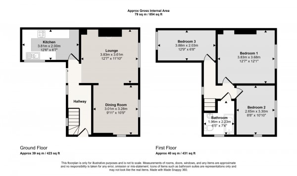 Floorplan for Liverpool Road, Irlam, M44