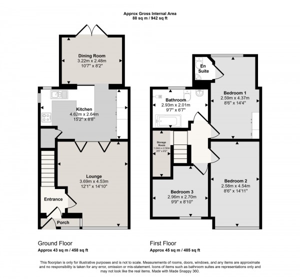 Floorplan for Ferry Road, Irlam, M44