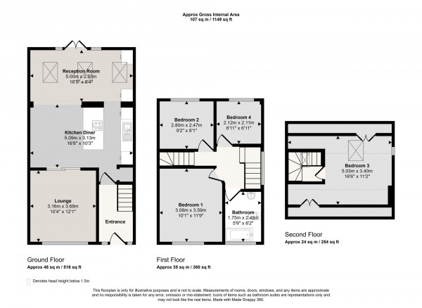 Floorplan for Broadway, Irlam, M44