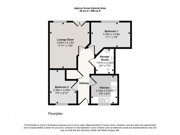 Floorplan for Apple Blossom Grove, Cadishead, M44