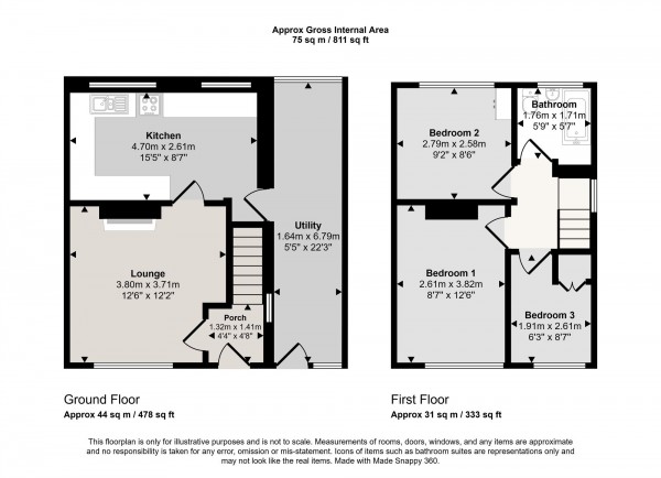 Floorplan for Ferryhill Road, Irlam, M44