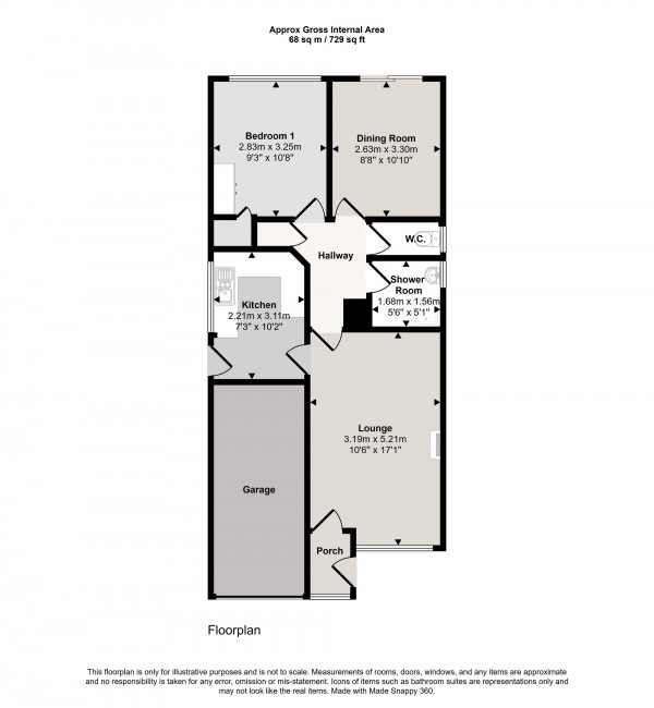 Floorplan for Vicars Hall Lane, Worsley, M28