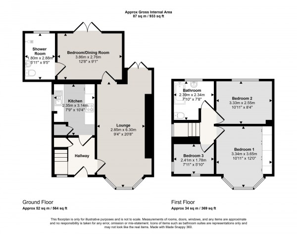 Floorplan for Wilfred Road, Eccles, M30