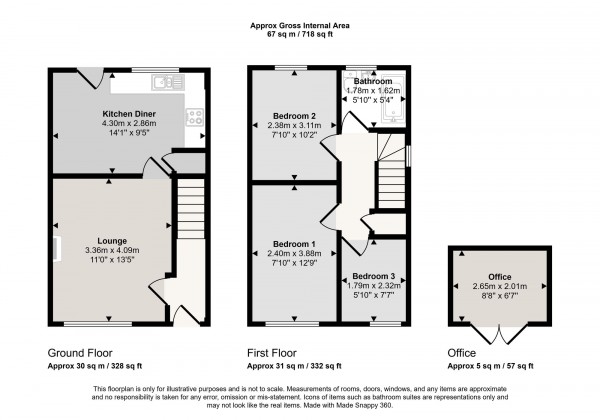 Floorplan for Montonmill Gardens, Eccles, M30