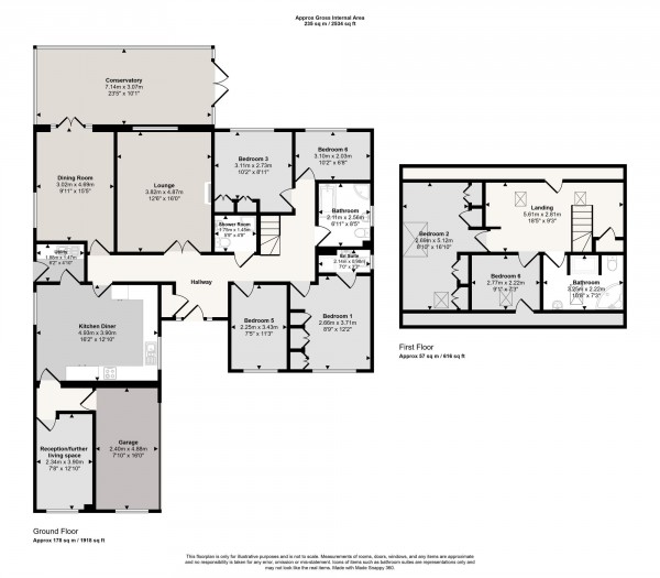 Floorplan for New Moss Road, Cadishead, M44