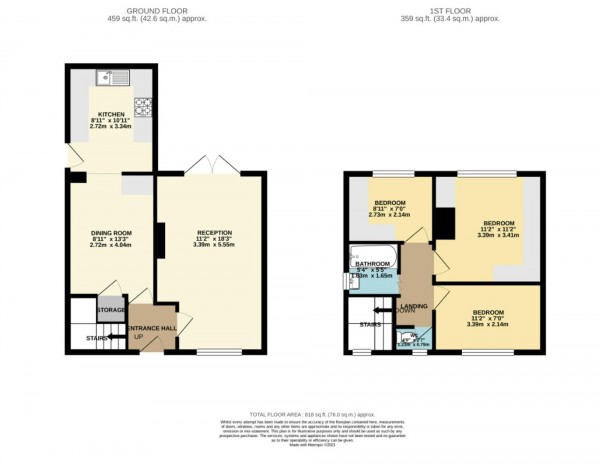 Floorplan for Elsinore Avenue, Irlam, M44