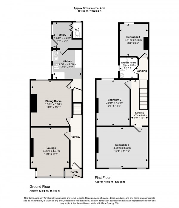 Floorplan for Liverpool Road, Irlam, M44