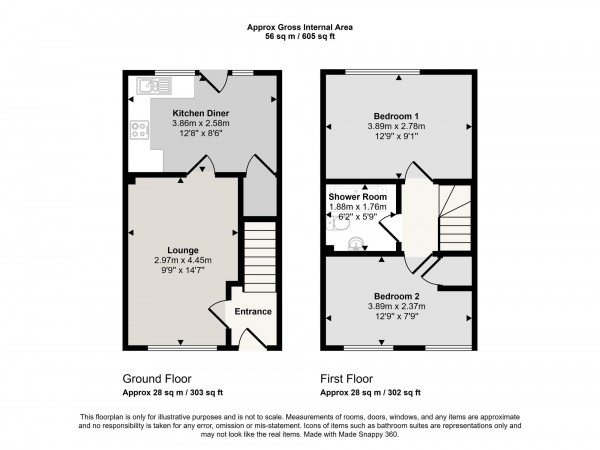 Floorplan for Pasturegreen Way, Irlam, M44