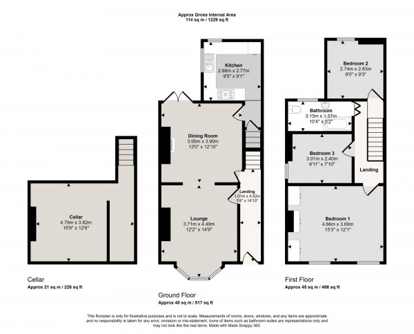 Floorplan for Liverpool Road, Eccles, M30