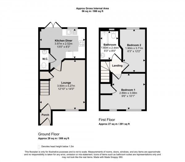 Floorplan for Bee Fold Lane, Atherton, M46