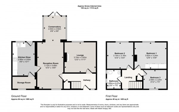 Floorplan for Sycamore Crescent, Rixton, WA3