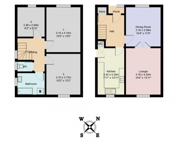 Floorplan for Broadway, Irlam, M44